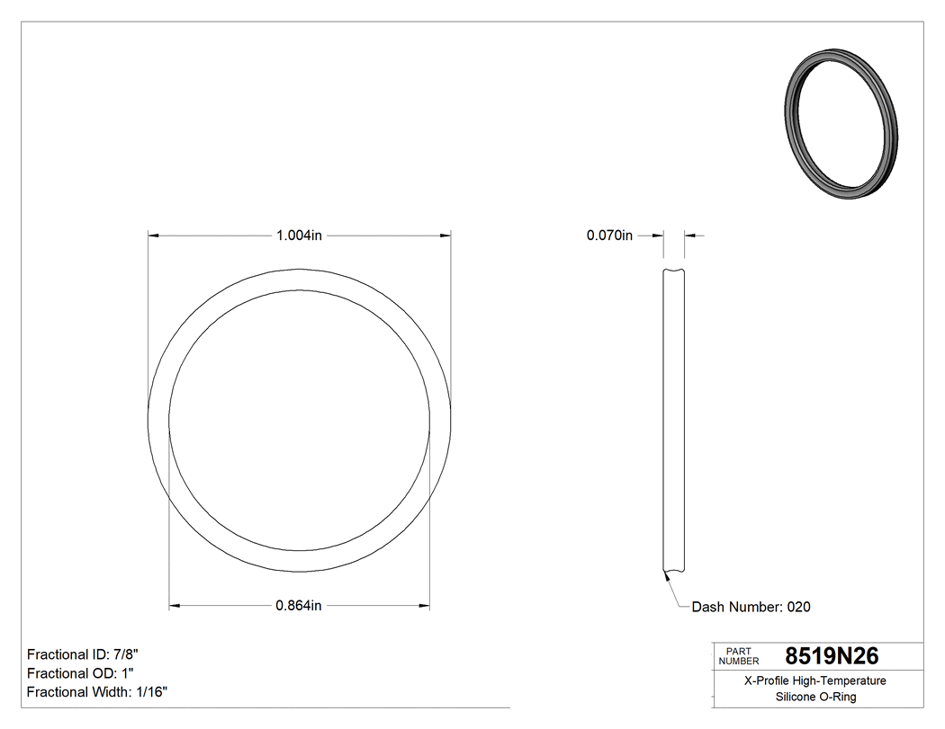 Technical drawing - 8519N26